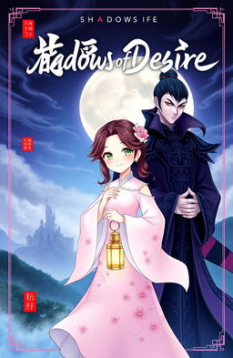 A Chinese book cover titled 'Shadows of Desire'