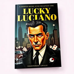 A book cover featuring the iconic figure Lucky Luciano, a famous mobster from the early 20th century