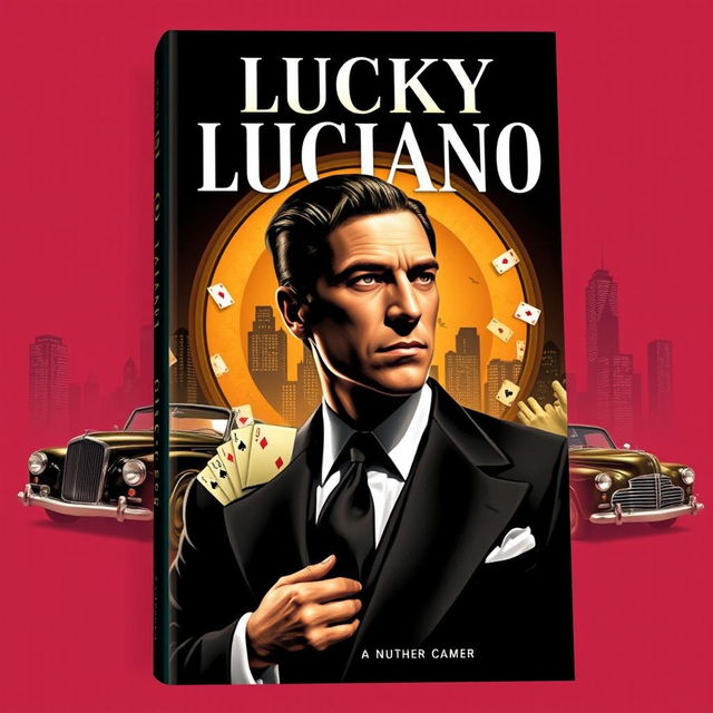 A book cover featuring the iconic figure Lucky Luciano, a famous mobster from the early 20th century