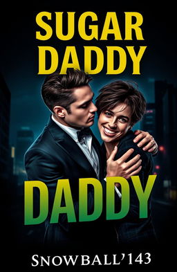 A captivating book cover design for 'SUGAR DADDY' by Snowball_143, showcasing a thrilling and romantic mafia story