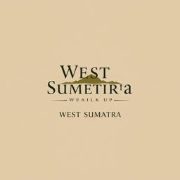 A sophisticated and minimalist T-shirt design for a corporate gathering in West Sumatra, featuring elegant typography that highlights the event's name and date