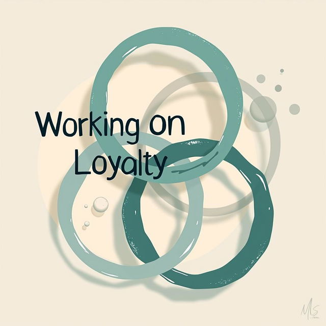 A beautiful, minimalist poster titled 'Working on Loyalty'