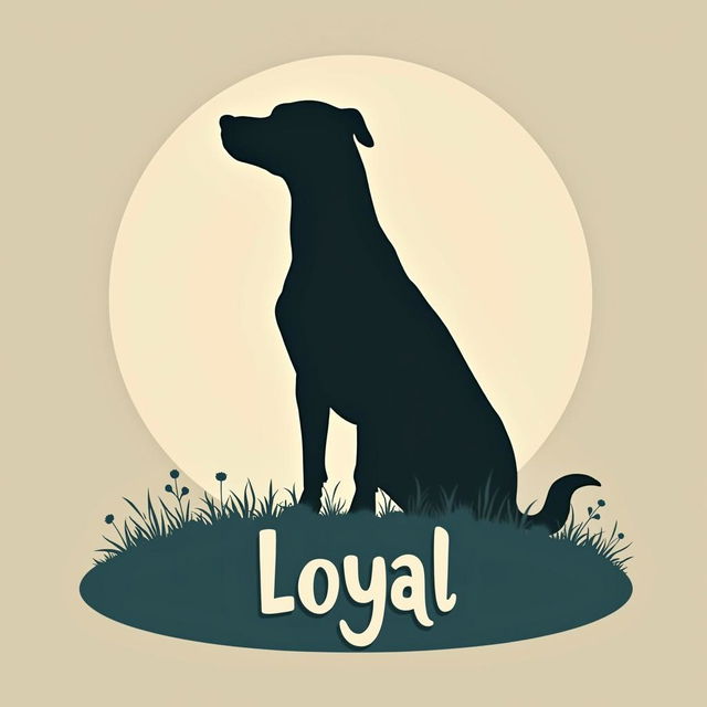 A beautiful, minimalist poster titled 'Loyal'