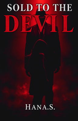 A powerful and evocative book cover for a story titled 'Sold To The Devil'