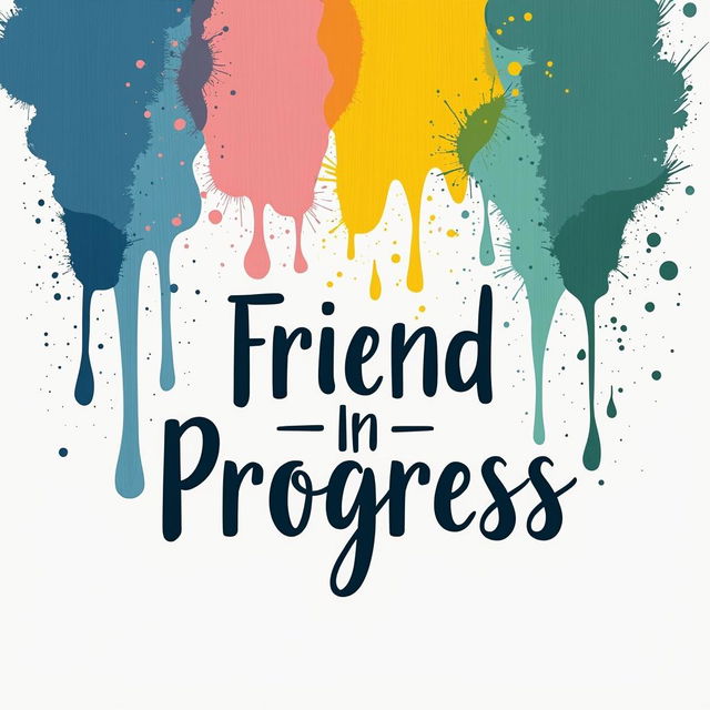 A beautiful, minimalist poster titled 'Friend In Progress'