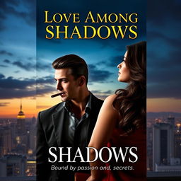 A book cover design featuring an intriguing blend of mafia elements and romance