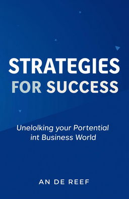 A modern and professional business book cover featuring a sleek, minimalist design