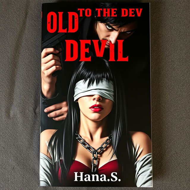 A dramatic and intense book cover for the story titled 'Sold To The Devil