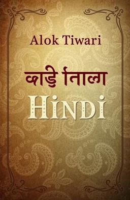 A captivating book cover design inspired by traditional old Hindi literature, featuring the author's name 'Alok Tiwari' prominently