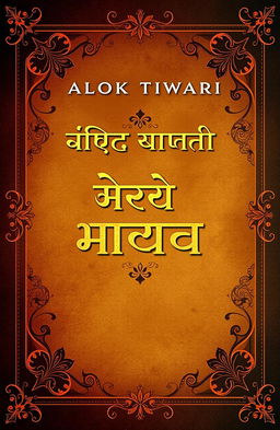 A captivating book cover design inspired by traditional old Hindi literature, featuring the author's name 'Alok Tiwari' prominently