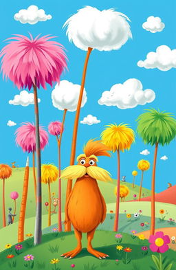 A whimsical and colorful illustration inspired by Dr