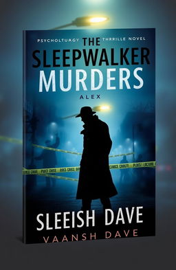 The cover of a psychological thriller novel titled 'The Sleepwalker Murders'