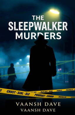The cover of a psychological thriller novel titled 'The Sleepwalker Murders'