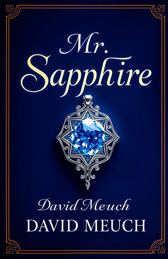 A stunning book cover featuring a mesmerizing silver sapphire amulet, intricately designed with elegant curves and sparkling facets that reflect light