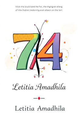 The title of the book is creatively illustrated as being stuck between the numbers 7 and 4, forming a visually engaging composition