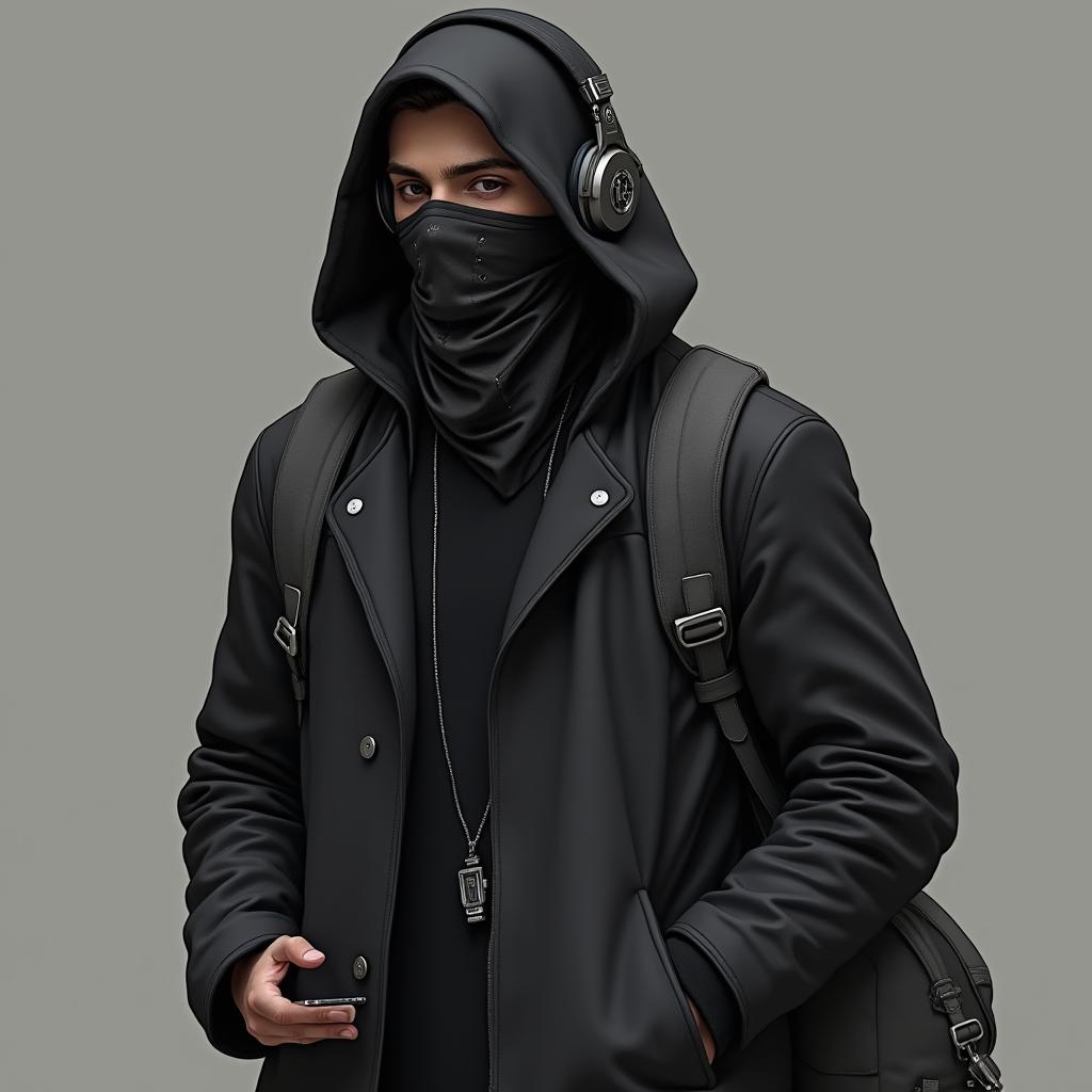 A Watch_dogs-like character named Faiz, depicted in a stylish urban setting