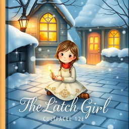 A beautifully illustrated book cover for 'The Little Match Girl'