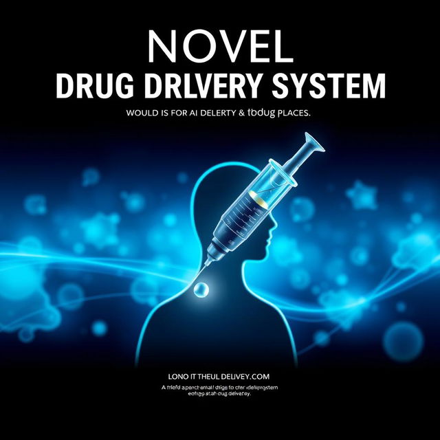 A stunning cover page design for a novel drug delivery system