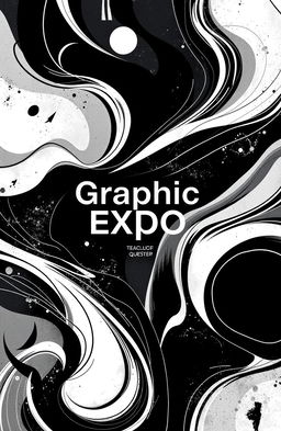 A square album cover for an art collection titled 'Graphic Expo', showcasing abstract graphic elements