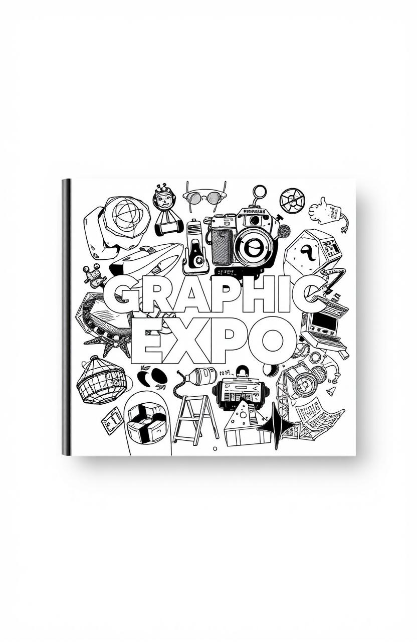 A square black-and-white album cover titled 'Graphic Expo'