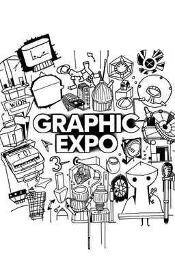A square black-and-white album cover titled 'Graphic Expo'