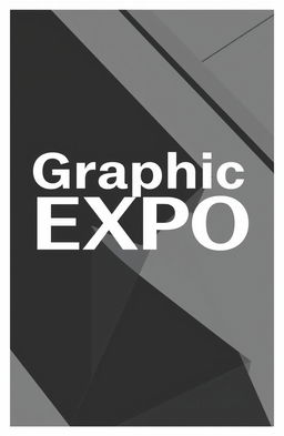 A square black and white cover design for an album titled 'Graphic Expo'