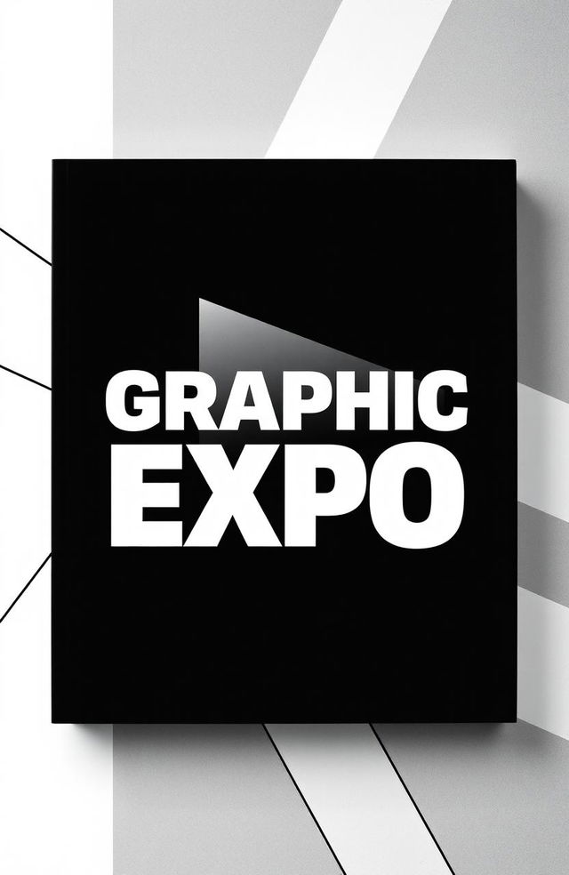 A square black and white cover design for an album titled 'Graphic Expo'