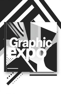 A square black and white cover design for an album titled 'Graphic Expo'