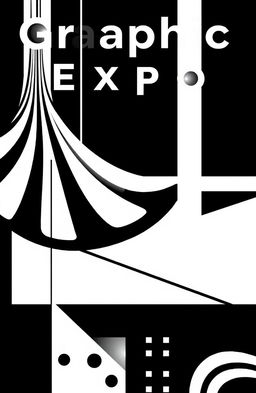A square black and white cover design for an album titled 'Graphic Expo'