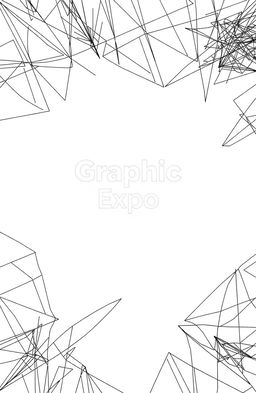 A square black and white album cover for an art exhibition titled 'Graphic Expo'