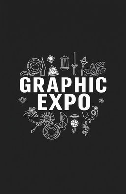 A square black and white cover for an album titled 'Graphic Expo'