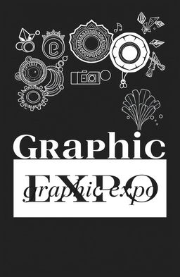 A square black and white cover for an album titled 'Graphic Expo'