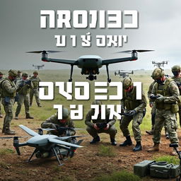A striking poster featuring the text 'БПЛА 1 МОТОСТРЕЛКОВЫЙ ПОЛК' (Drones 1 Motorized Rifle Regiment) prominently displayed