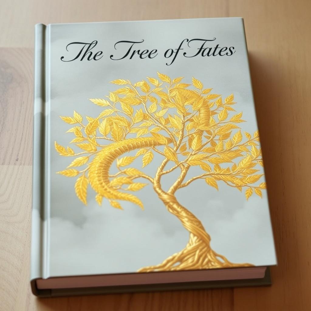 A book cover featuring the title "The Tree of Fates" written in elegant calligraphy