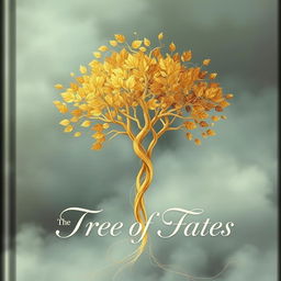 A book cover featuring the title "The Tree of Fates" written in elegant calligraphy