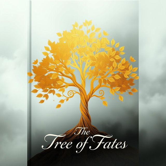 A book cover featuring the title "The Tree of Fates" written in elegant calligraphy