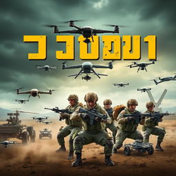 A bold and engaging poster displaying the text 'БПЛА 1 МОТОСТРЕЛКОВЫЙ ПОЛК' (Drones 1 Motorized Rifle Regiment)
