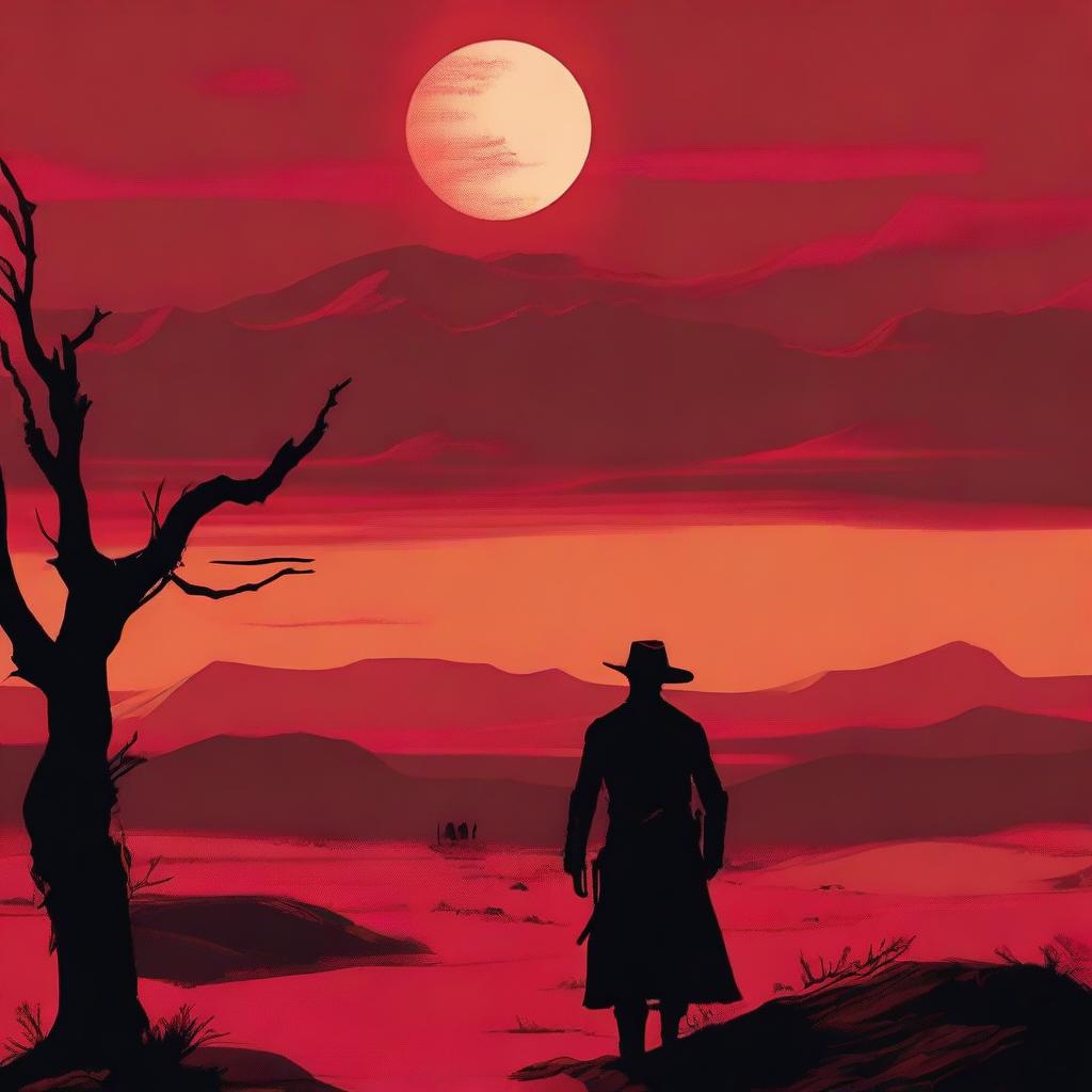 A high-quality digital art wallpaper capturing the essence of the novel 'Blood Meridian'