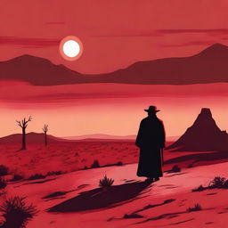 A high-quality digital art wallpaper capturing the essence of the novel 'Blood Meridian'