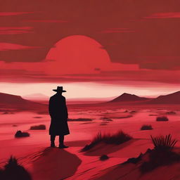 A high-quality digital art wallpaper capturing the essence of the novel 'Blood Meridian'