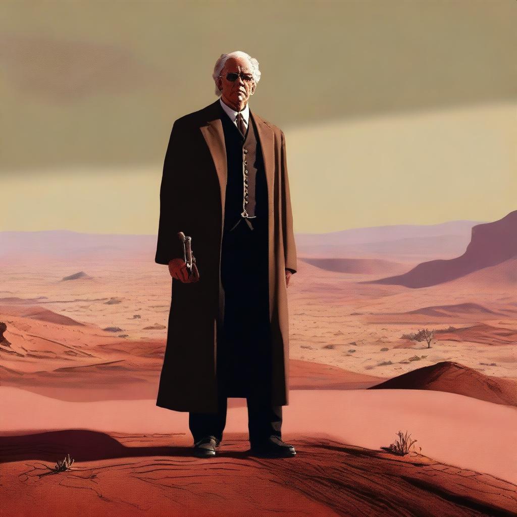 A high-quality digital art representation of Judge Holden from 'Blood Meridian'