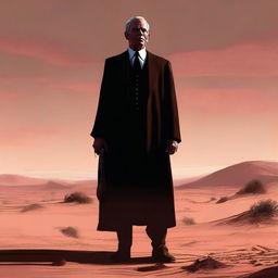 A high-quality digital art representation of Judge Holden from 'Blood Meridian'