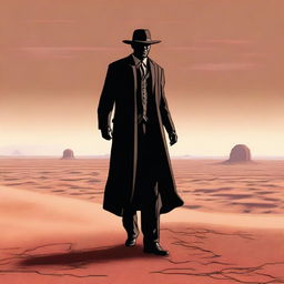 A high-quality digital art representation of Judge Holden from 'Blood Meridian'