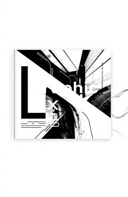 A striking black and white square cover design for an art album titled 'Graphic Expo'