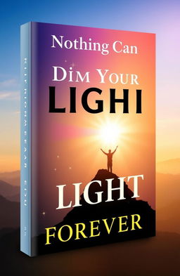 A captivating book cover design featuring the title 'Nothing Can Dim Your LIGHT FOREVER'