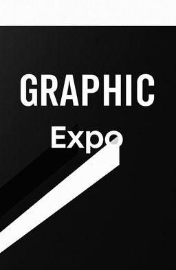 A square black and white cover design for a graphic album titled 'Graphic Expo'