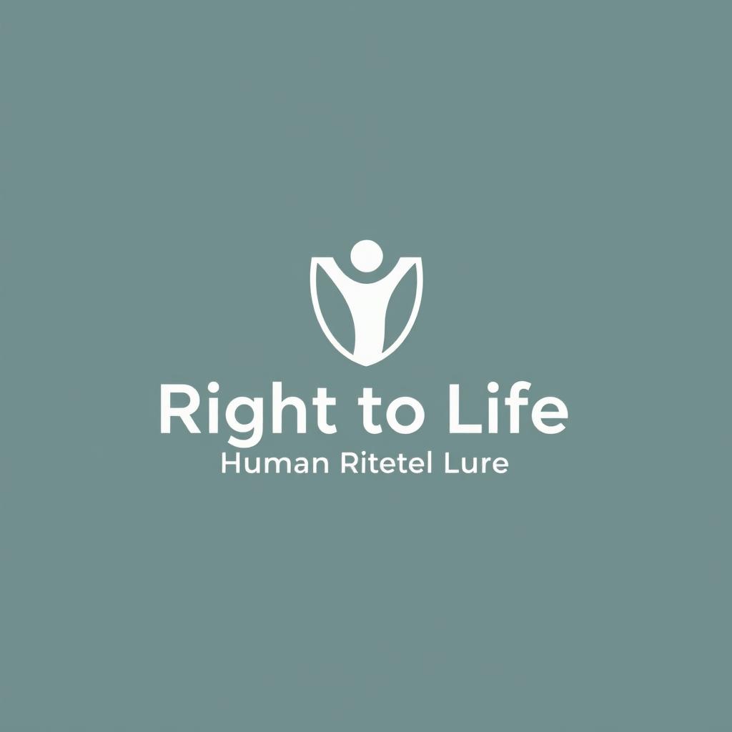 A refined and professional logo design for the Right to Life Human Rights Centre, an NGO based in Colombo