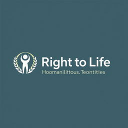 A refined and professional logo design for the Right to Life Human Rights Centre, an NGO based in Colombo