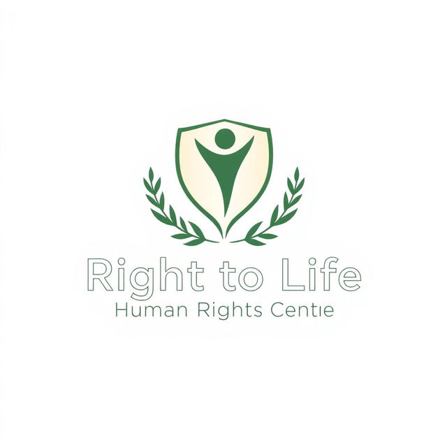 A refined and professional logo design for the Right to Life Human Rights Centre, an NGO based in Colombo