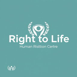 A refined and professional logo design for the Right to Life Human Rights Centre, an NGO based in Colombo
